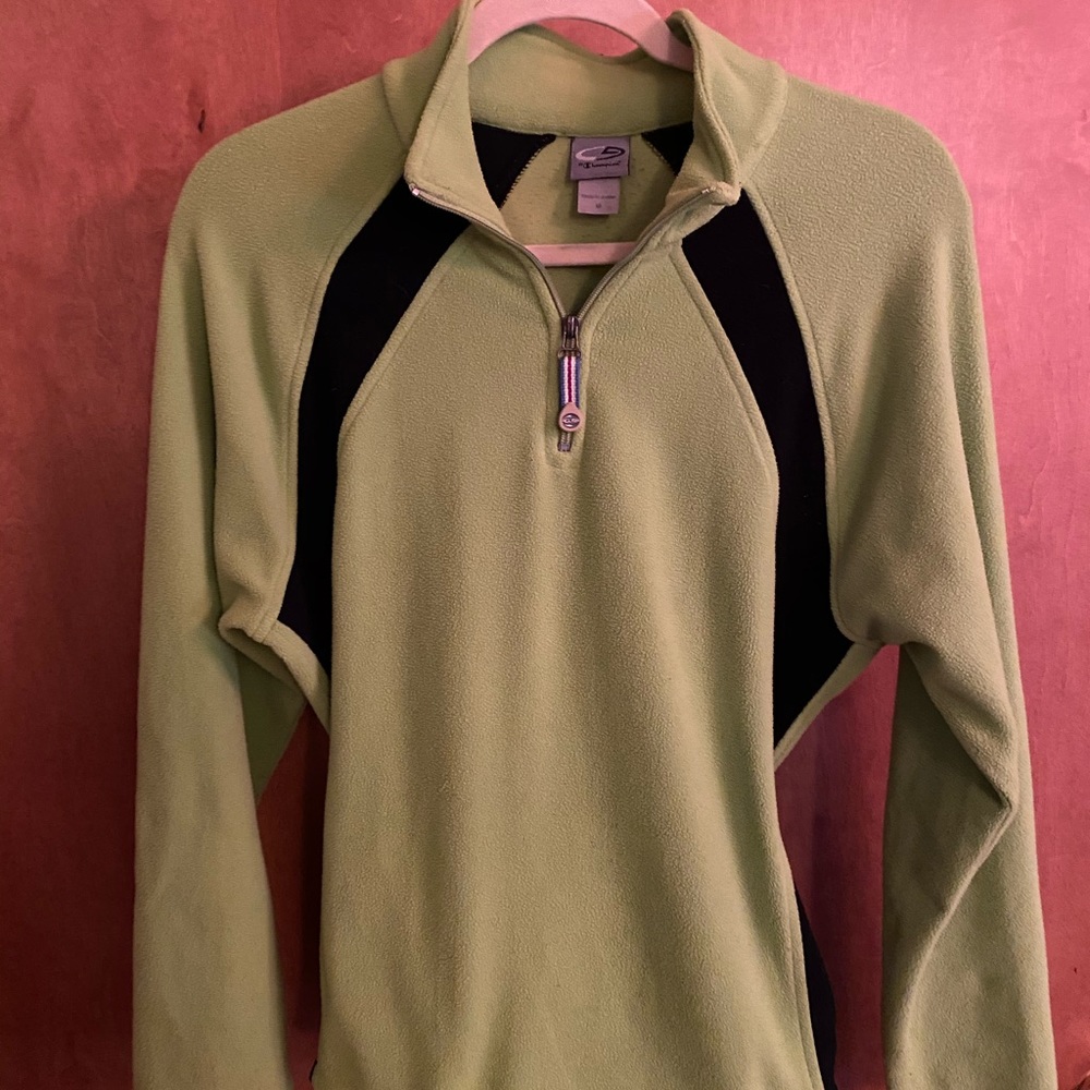 Champion half-zip fleece line green and black